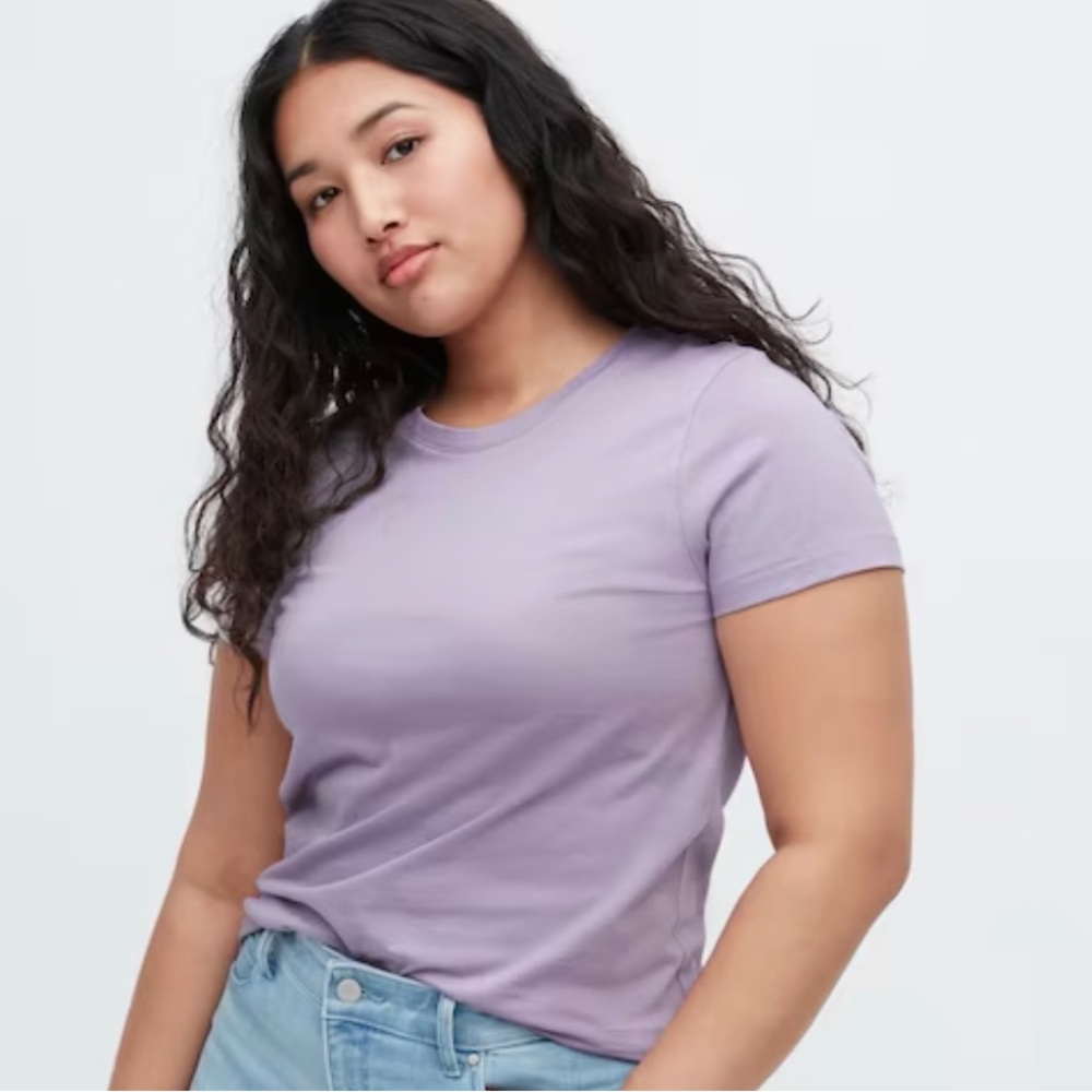 UNIQLO Supima Cotton Crew Neck Short-Sleeve TShirt 71 PURPLE - Size XL
